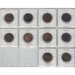 Large Cent Coll. 10 Edward VII 1902 to 1910