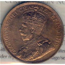 1 Cent 1912, ICCS MS-65 Red.