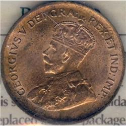 1 Cent 1929, ICCS MS-64 Red.