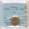Image 1 : 1 Cent 1944, CCCS MS-64; Red.
