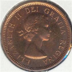 1 Cent 1954 NSF, PL-64 Red.
