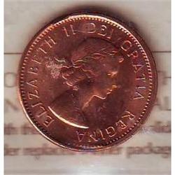 1 Cent 1962, ICCS MS-63; Red, Harp.