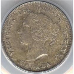 5 Cents 1880H, PCGS MS-64. Nicely tone