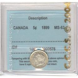 5 Cents 1899, CCCS MS-63.