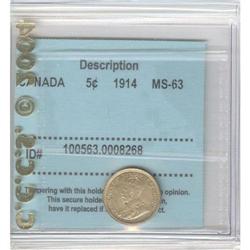 5 Cents 1914, CCCS MS-63.