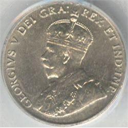 5 Cents 1925, PCGS MS-64. Well struck