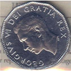 5 Cents 1952, ICCS MS-65. Fully struck