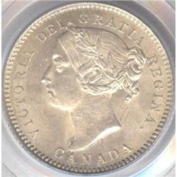 10 Cents 1888, PCGS MS-64. A near Gem