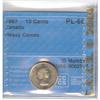 Image 1 : 10 Cents 1957, CCCS PL-66; Heavy Cameo