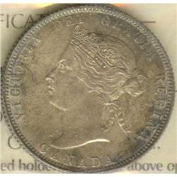 25 Cents 1874H, ICCS MS-64. Gem