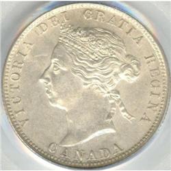 25 Cents 1900, PCGS MS-62, nice Vicky.
