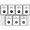 Image 1 : Lot of 7 x 25 Cents all NGC certified read