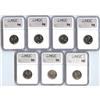 Image 2 : Lot of 7 x 25 Cents all NGC certified read