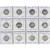 Image 2 : Collection of 12 x 25 Cents 1999 Silver Proof