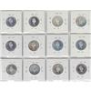 Image 1 : Collection of 12 x 25 Cents 2000 Silver Proof
