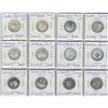 Image 2 : Collection of 12 x 25 Cents 2000 Silver Proof