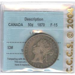 50 Cents 1870, CCCS F-15; L.C.W.
