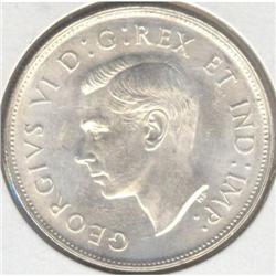 50 Cents 1940, MS-62, untoned coin.