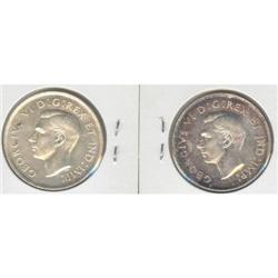 50 Cents 1945 MS-62, 1946 AU-55