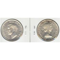 50 Cents 1952 MS-62, 1954 MS-63