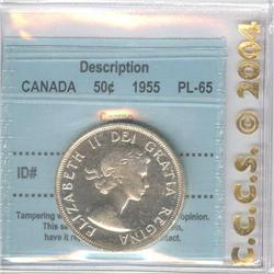 50 Cents 1955, CCCS PL-65; Cameo.