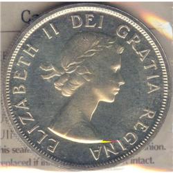 Silver Dollar 1955, ICCS PL-65 Cameo.