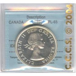 Silver Dollar 1959, CCCS PL-65; Cameo.