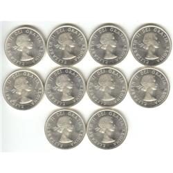 Silver dollar 1962 lot of 10 BU Arrow Head