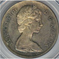 Silver Dollar 1967, PCGS MS-65. Diving