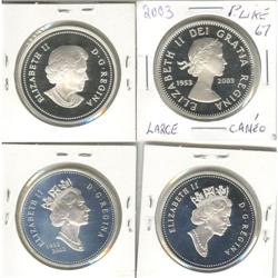 Silver dollar 1999, 2002, 2003 & 2004 Proof
