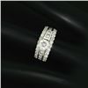 Image 9 : 14K White Gold 1.39 ctw Prong Round & Channel Princess Diamond Engagement Ring