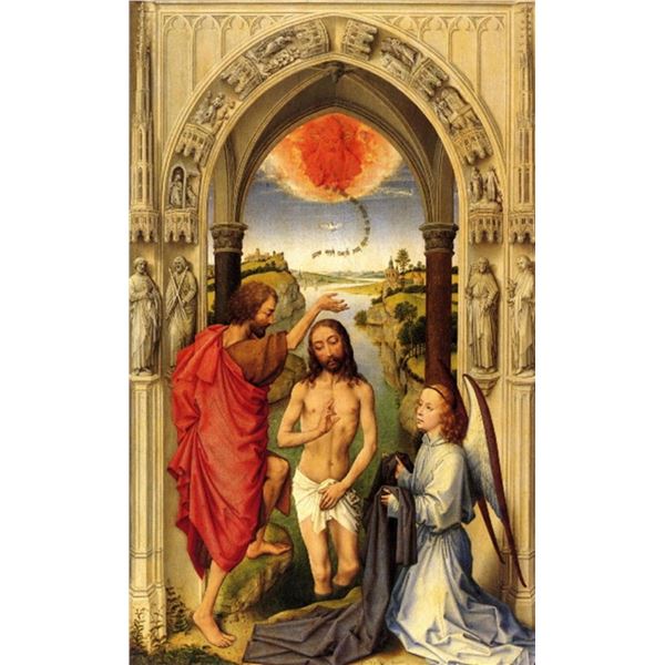 Rogier van der Weyden - Baptism of Christ