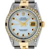 Image 1 : Rolex Mens 2 Tone Lugs MOP Ruby & Diamond 36MM Oyster Datejust