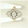 Image 4 : 14k Two Tone Gold .55 ctw European Diamond Solitaire Ring
