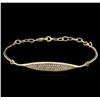 0.33 ctw Diamond Bracelet - 14KT Yellow Gold