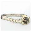 Image 9 : Rolex Ladies 26 Black Diamond Oyster Perpetual Datejust Polished Serviced