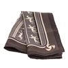 Image 1 : Hermes Black Gray Silk Scarf