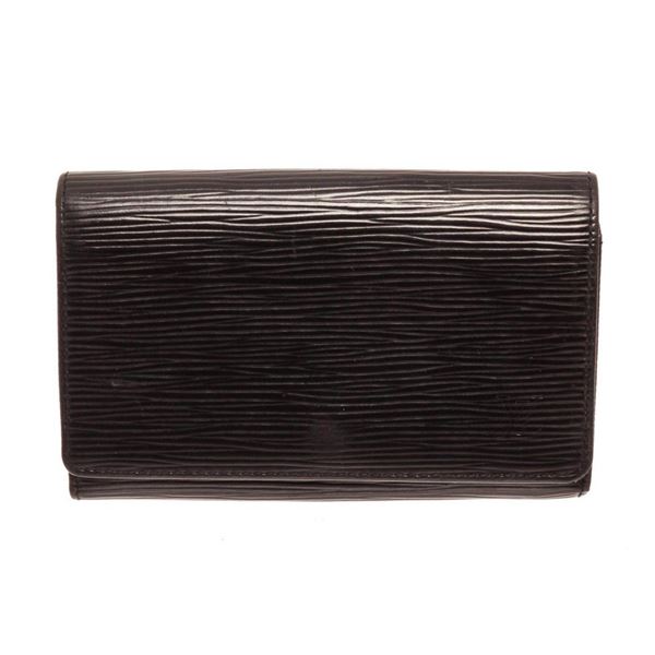 Louis Vuitton Black Porte Monnaie Wallet