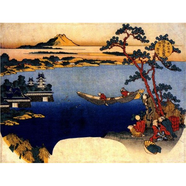 Hokusai - View of Lake Suwa