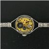 Image 1 : Antique Hamilton Platinum 17j 1.61 ctw Round Transitional Cut Diamond Ladies Wat