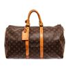 Image 1 : Louis Vuitton Brown Monogram Keepall 45cm Travel Bag