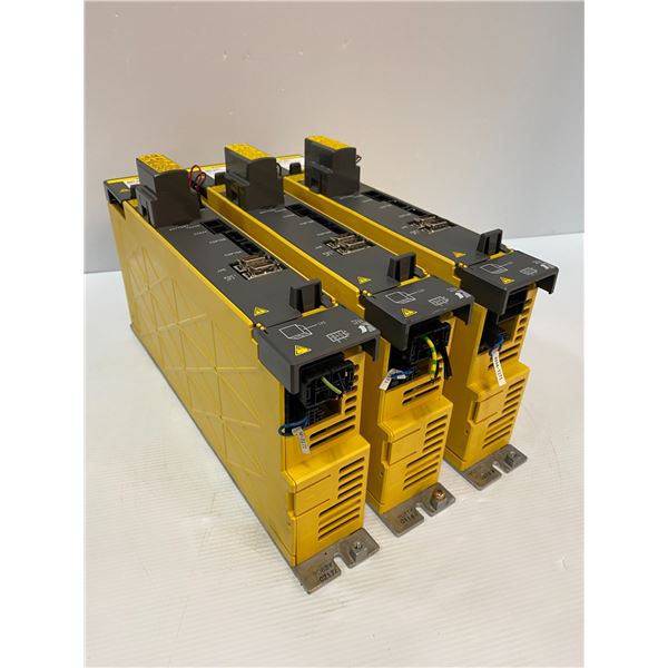 (3) Fanuc #A06B-6124-H102 aiSV 10HV Drive Module