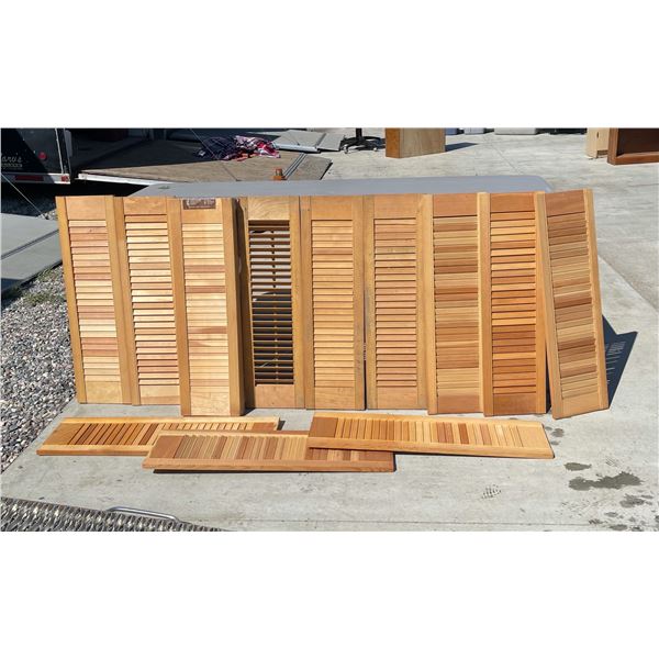 SHUTTERS, LOT OF 15