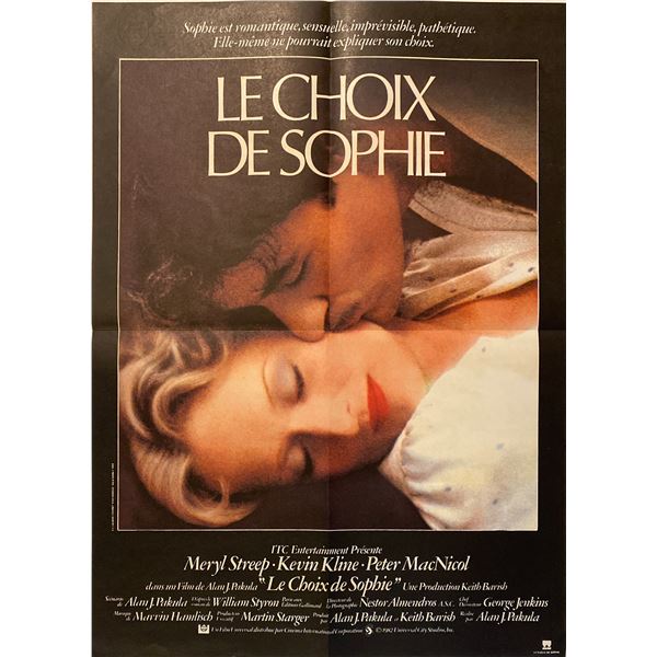 Sophies Choice (Le Choix De Sophie) 1982 original vintage french one sheet