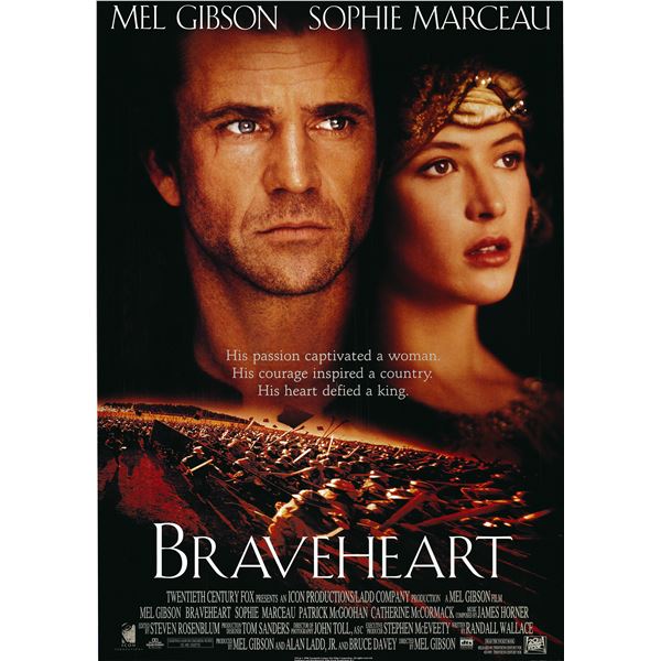Braveheart 1995 original one sheet poster