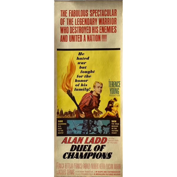 Duel of the Champions 1964 original vintage insert card