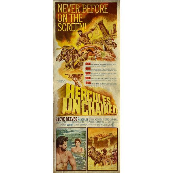 Hercules Unchained 1960 original vintage insert card