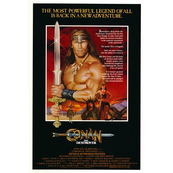 Conan the Destroyer 1984 original vintage movie poster