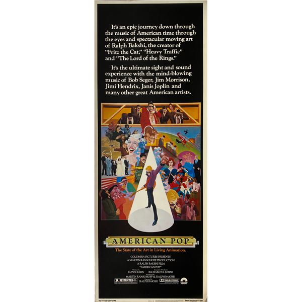 American Pop 1981 original vintage insert card