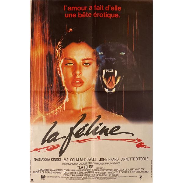 Cat People 1982 original vintage insert card